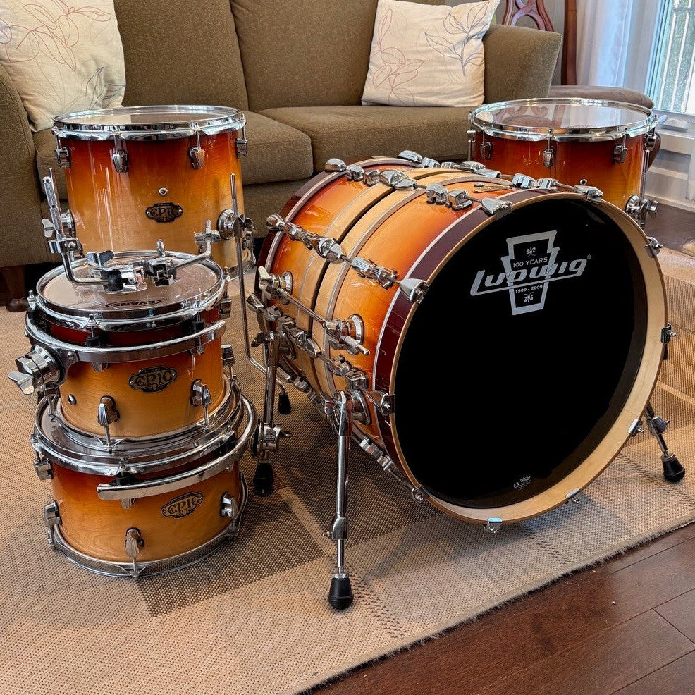 Ludwig Epic Drum Set kit 5 pcs/ensemble de 5 mcx tambours - used/usagé