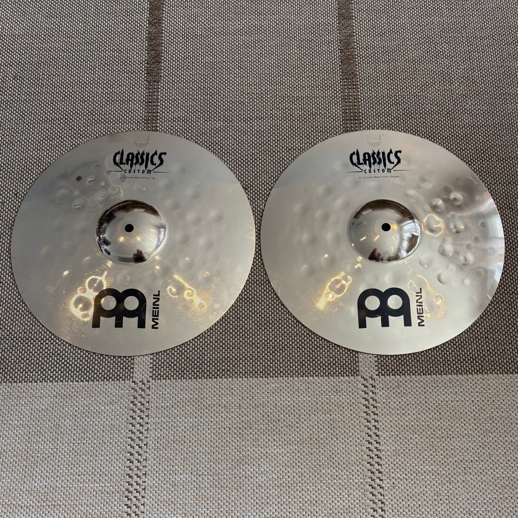 Meinl cymbals Hi-hat Classics Custom Extreme Metal 14 CC14EMH-B - used/usagées