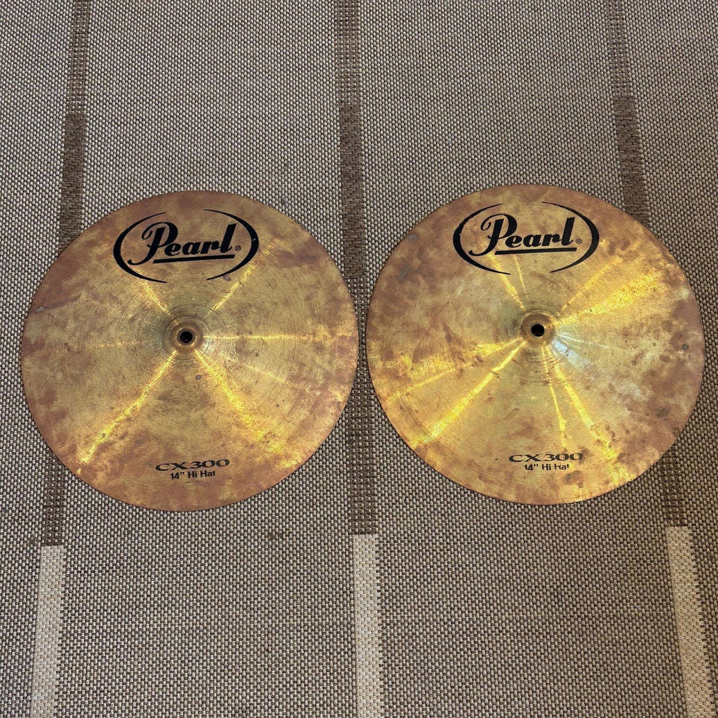 Pearl cymbals Hi-Hat brass 14 - used/usagées