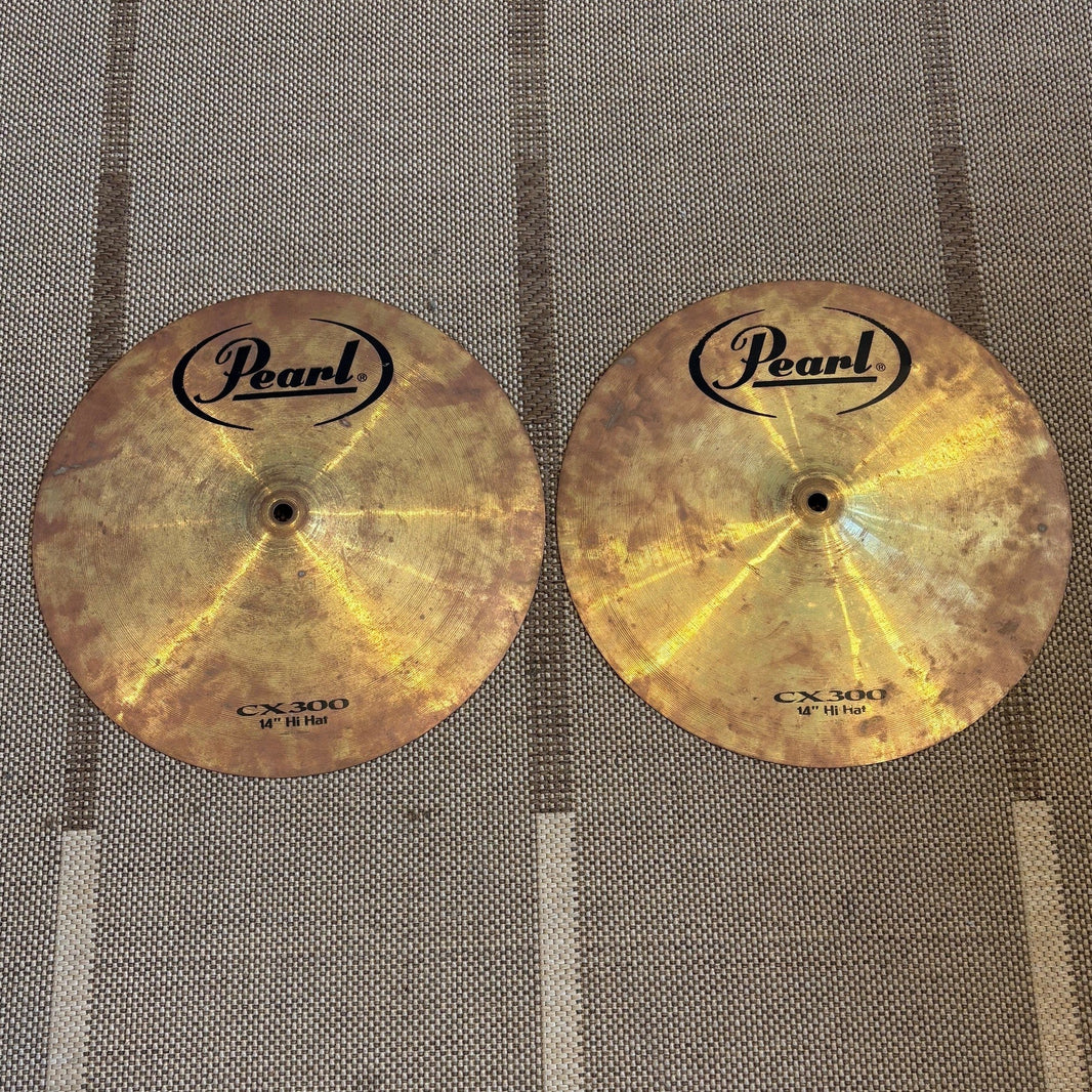 Pearl cymbals Hi-Hat brass 14 - used/usagées