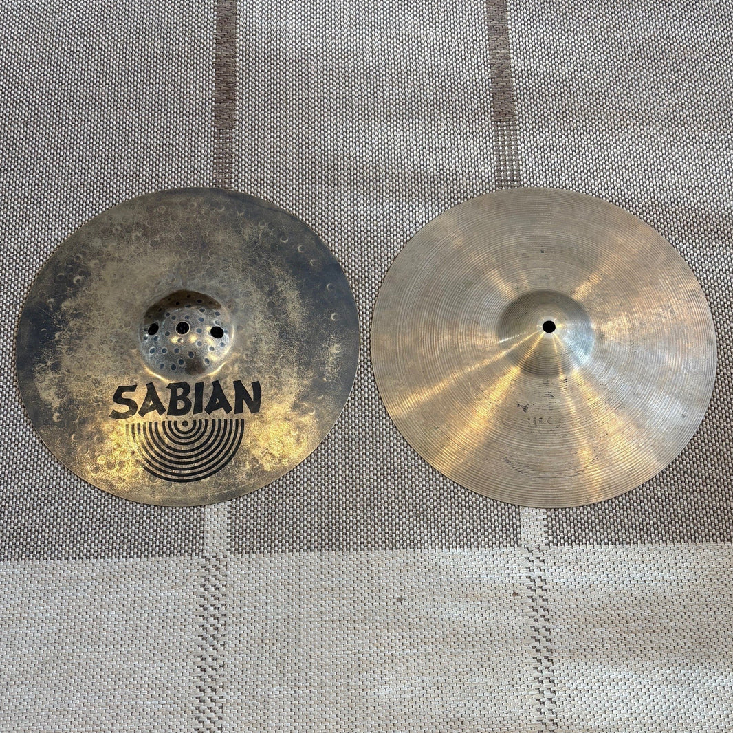 SABIAN CYMBALES HI-HAT 14 AA Fusion HATS - used