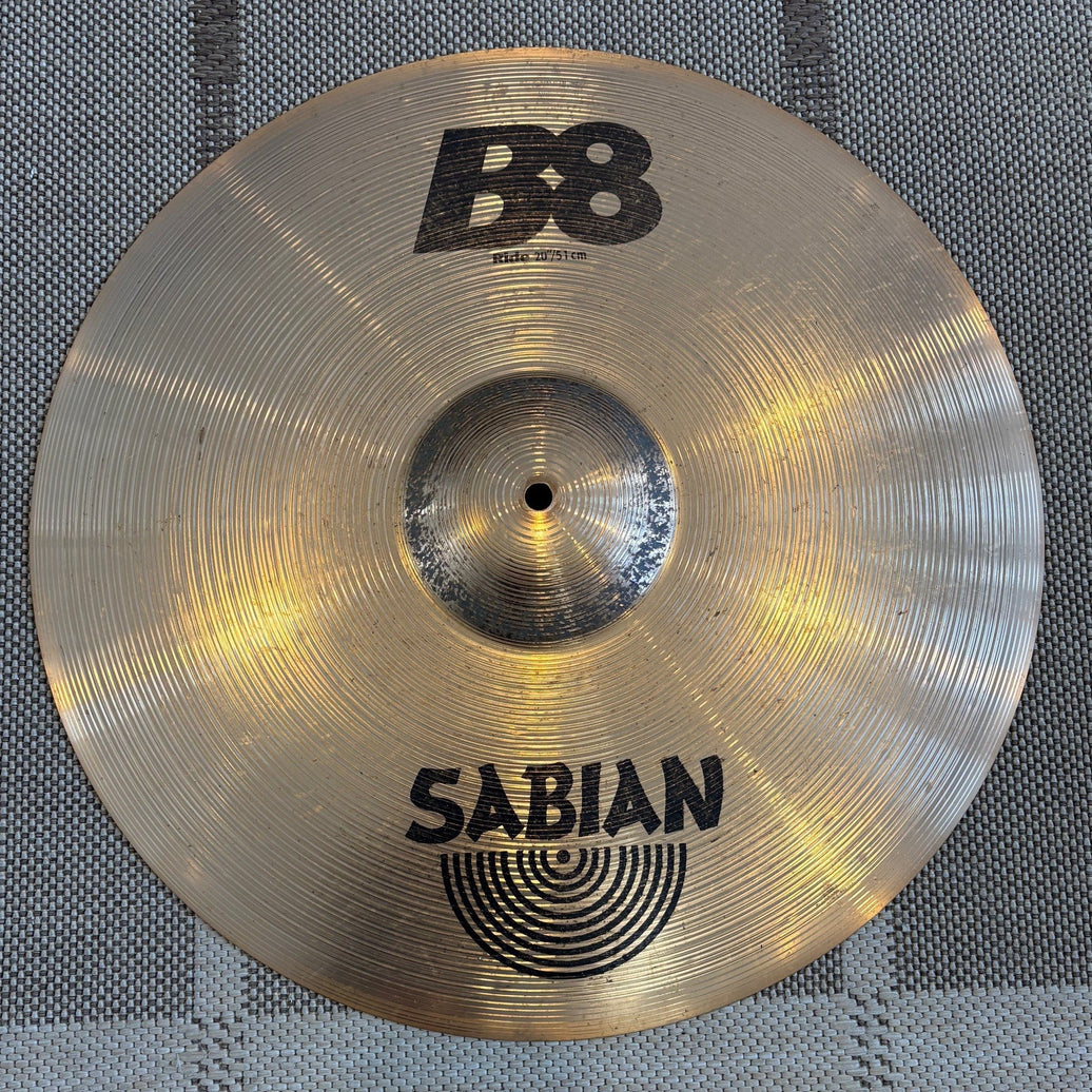 Sabian cymbal b8 ride 20 - used/usagée