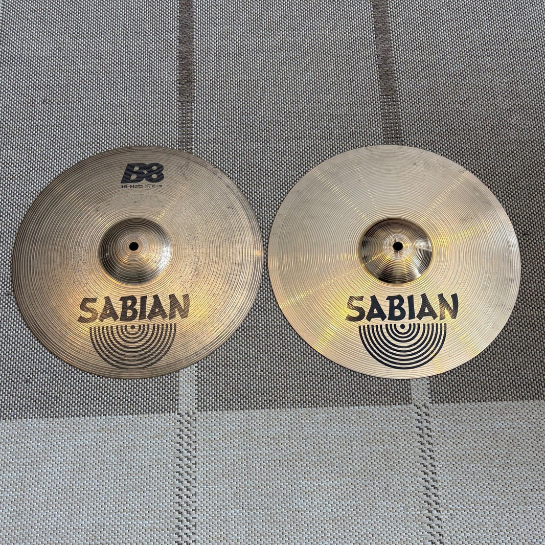 Sabian cymbales b8 hi-hat 14 - used/usagées