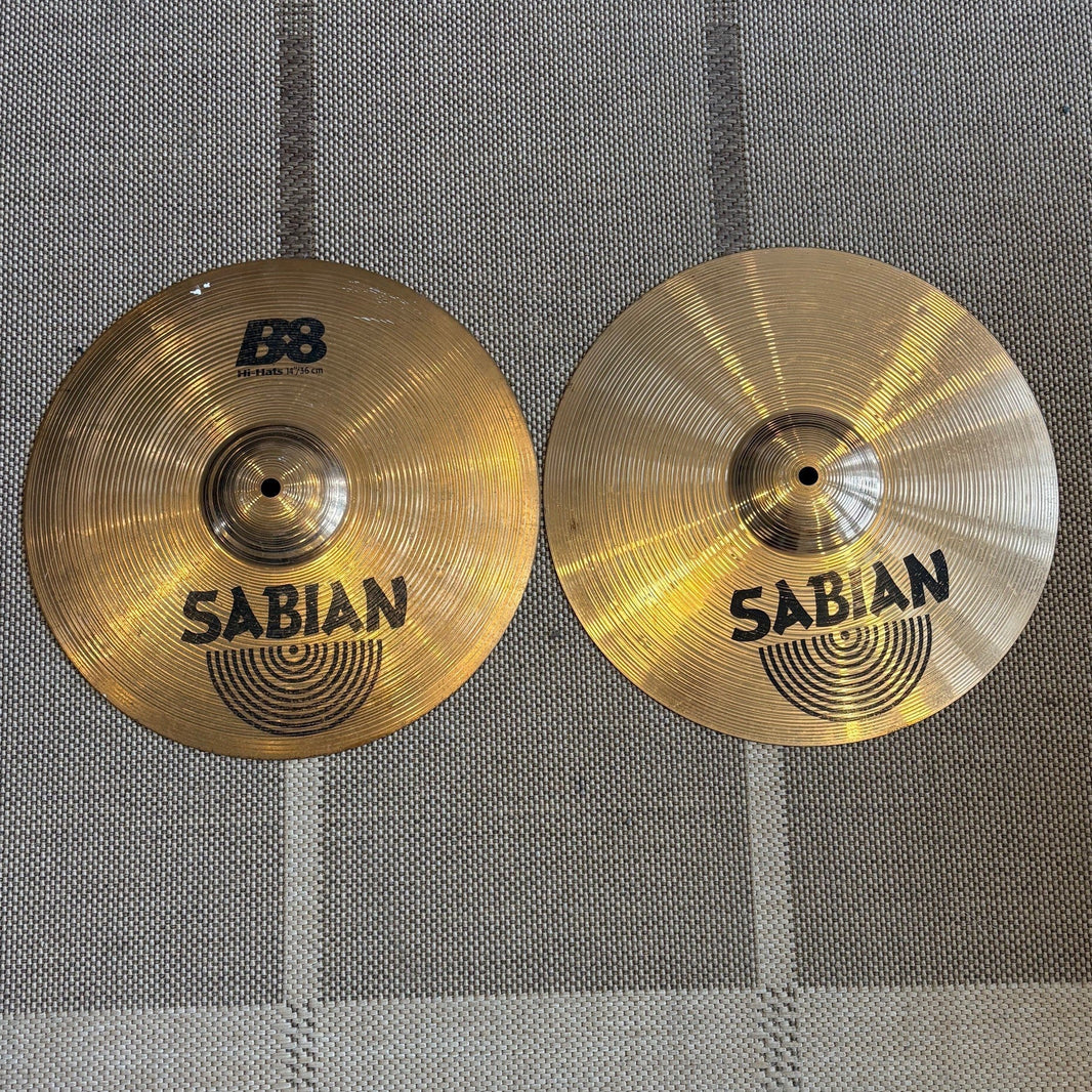Sabian cymbales b8 hi-hat 14 - used/usagées