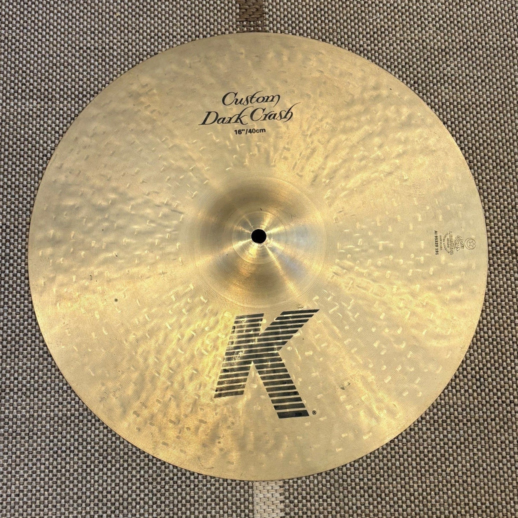 Zildjian Cymbale K Custom Dark Crash 16 pouces K0951 - used/usagée