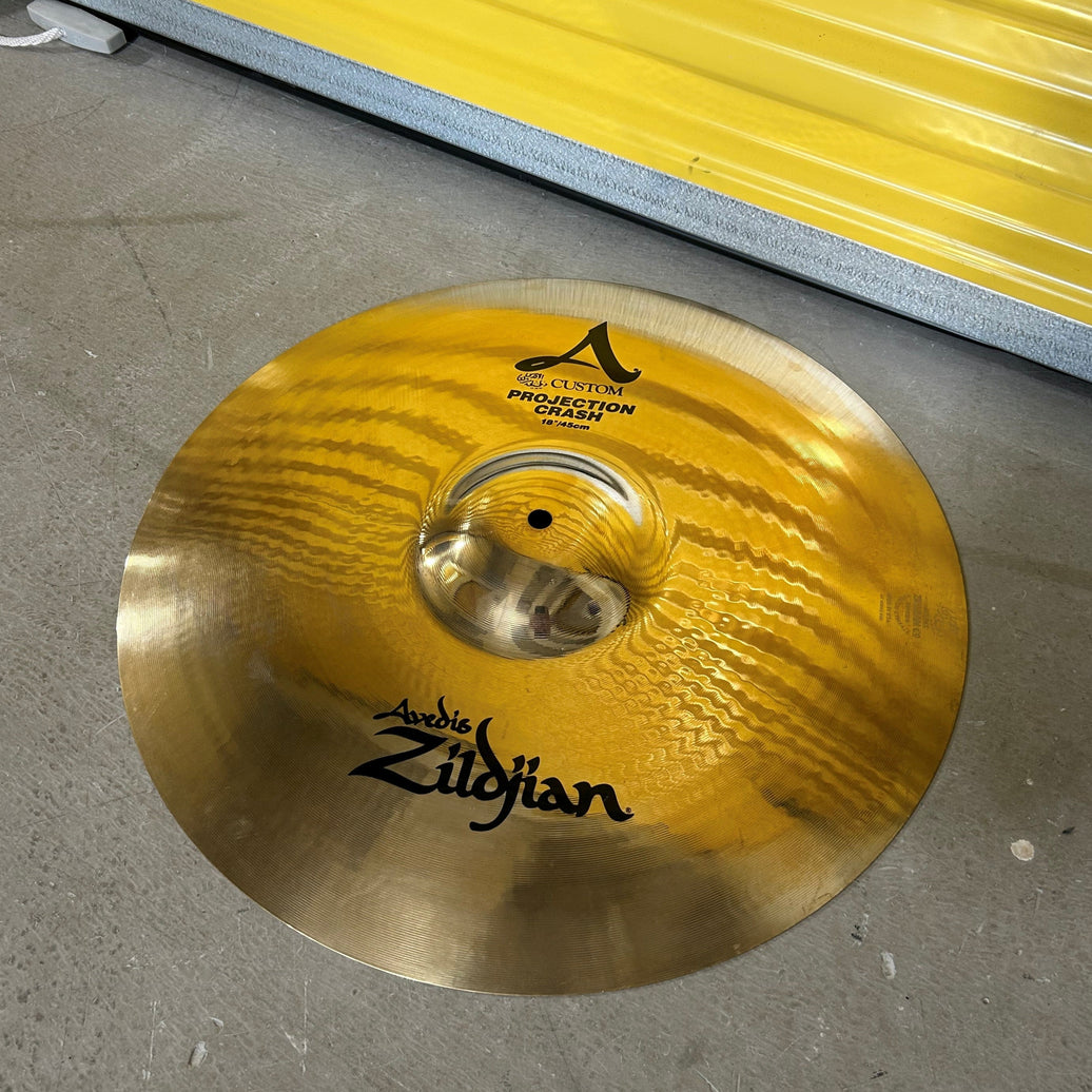 Zildjian cymbale crash 18 a custom projection 20584 - used/usagée
