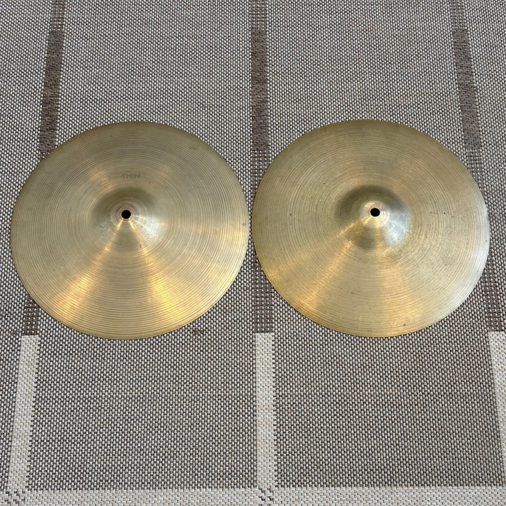 Zildjian cymbales hi-hat 13 thin/medium 70`s vintage - used/usagées