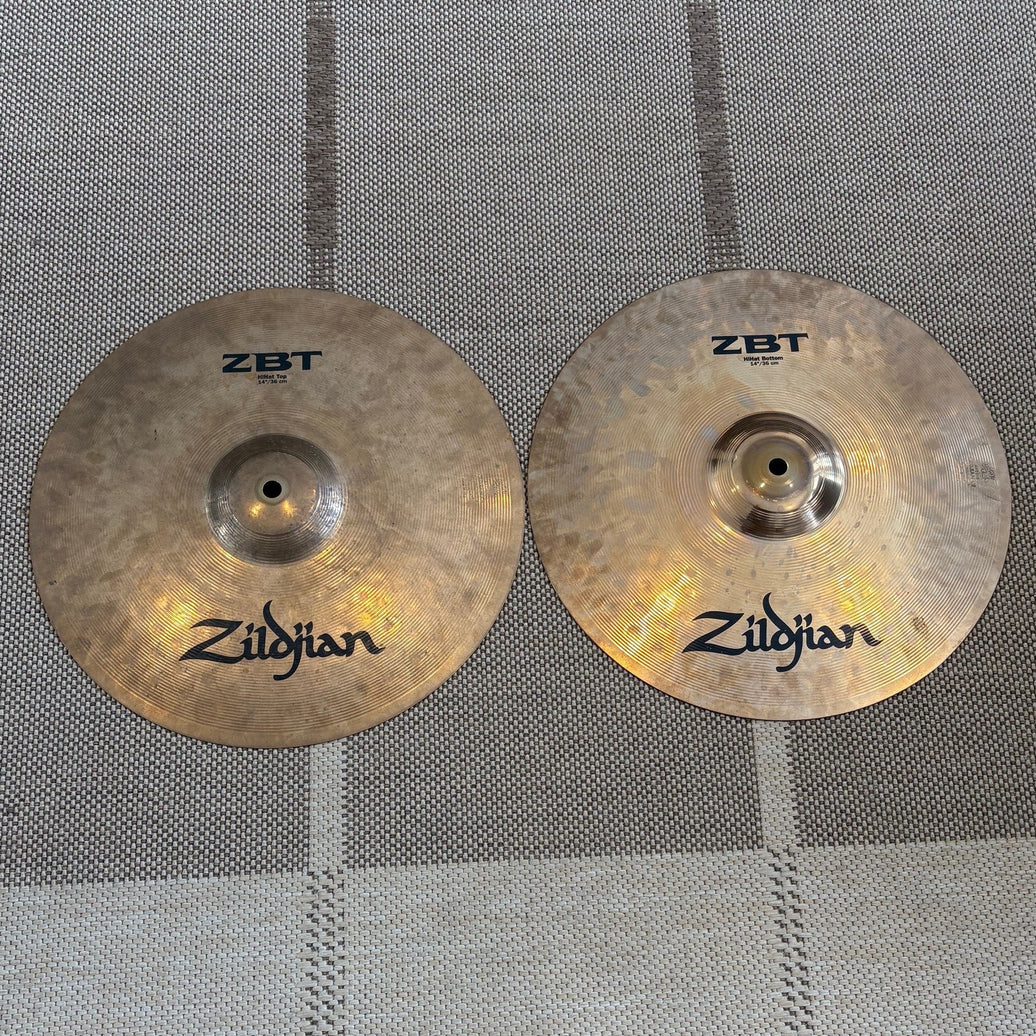 Zildjian cymbals hi-hat 14 zbt/cymbales hi-hat 14 - used/usagées