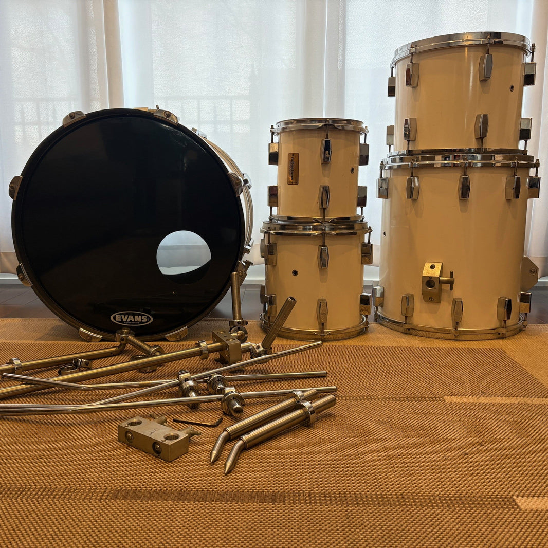 Milestone drum set kit/Batterie vintage fiber/fibre - used/usagé
