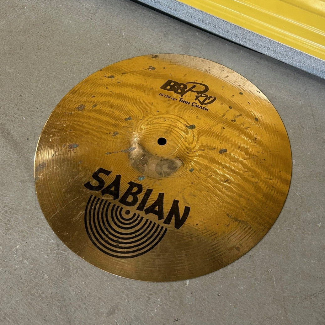 Sabian cymbal thin crash 15 b8/pro - used/usagée