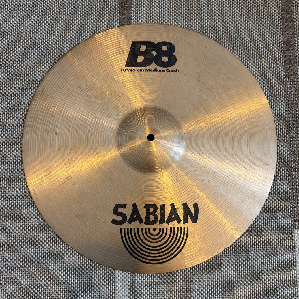 Sabian b8 cymbale crash/ride 18 - used/usagée
