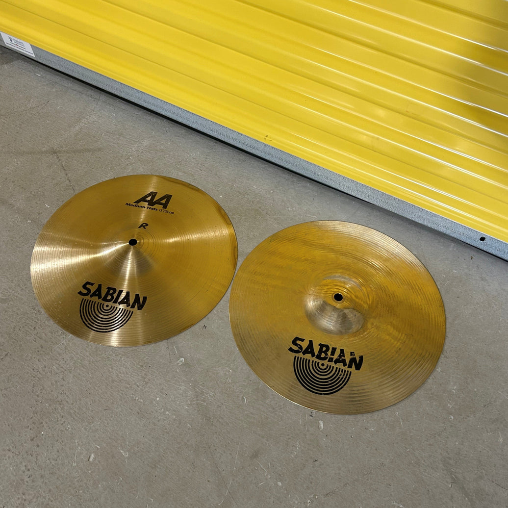 Sabian cymbales AA medium hat 13 - used/usagées