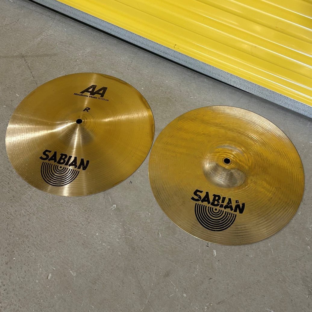 Sabian cymbales AA medium hat 13 - used/usagées