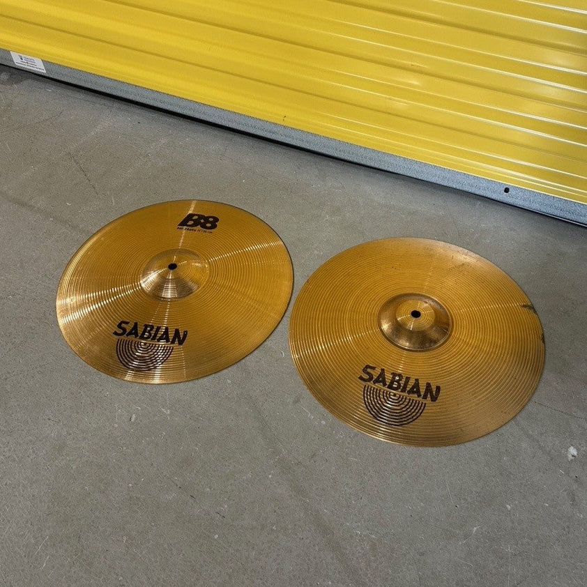 Sabian cymbals hi-hat 14 b8 - used/usagées