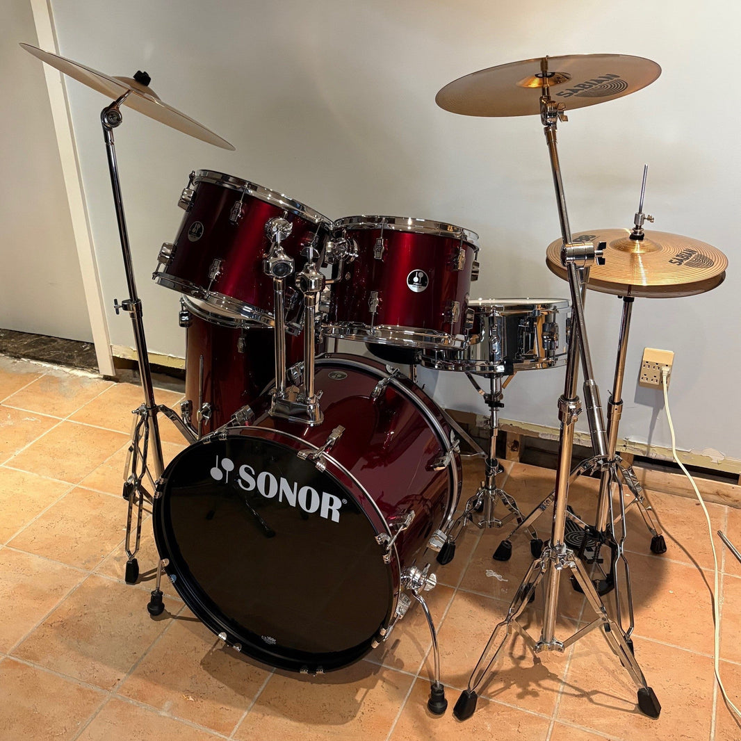 Sonor force 507 drum set et kit de Sabian B8 - used/usagé
