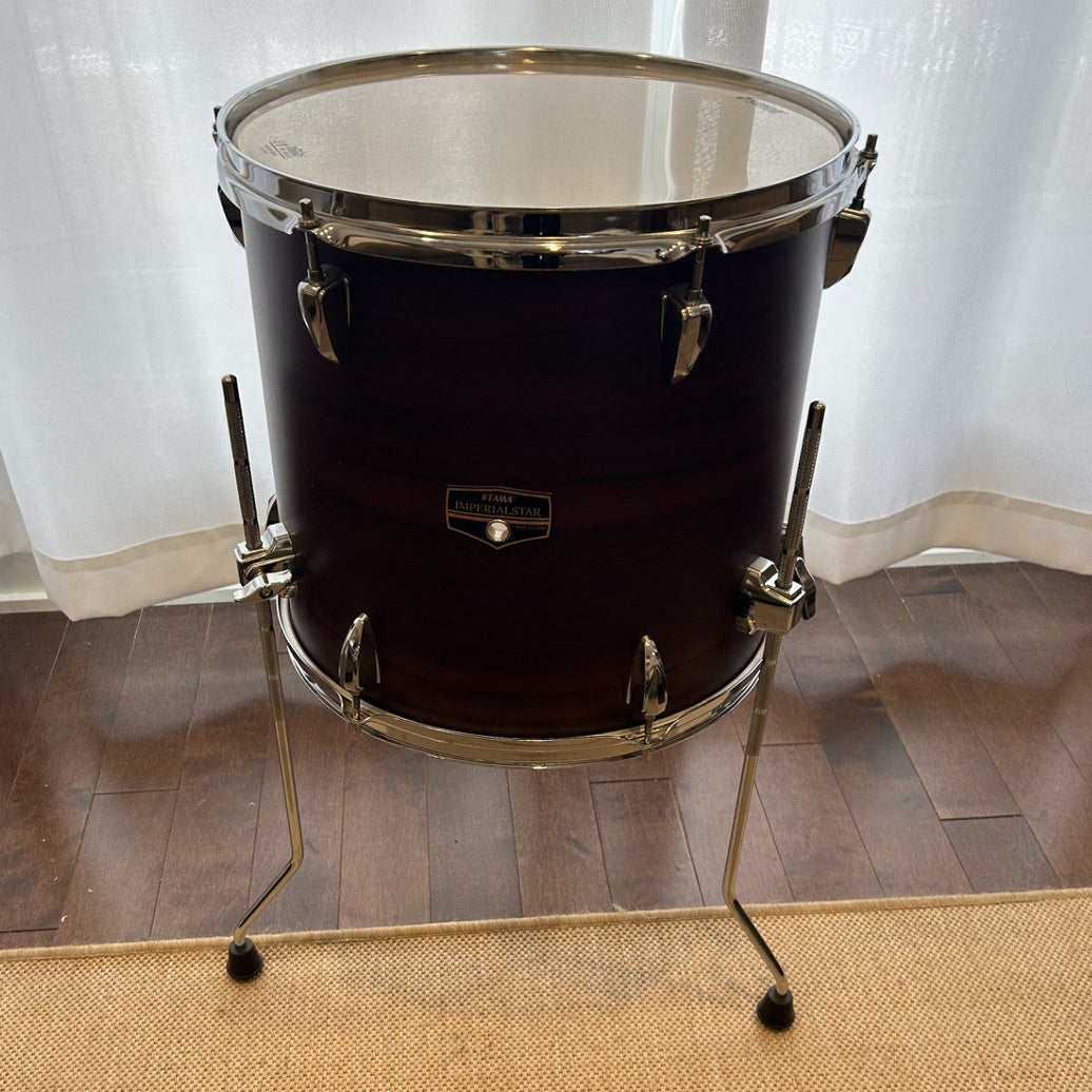 Tama imperialstar floor tom 14x14 red/rouge - used/usagé