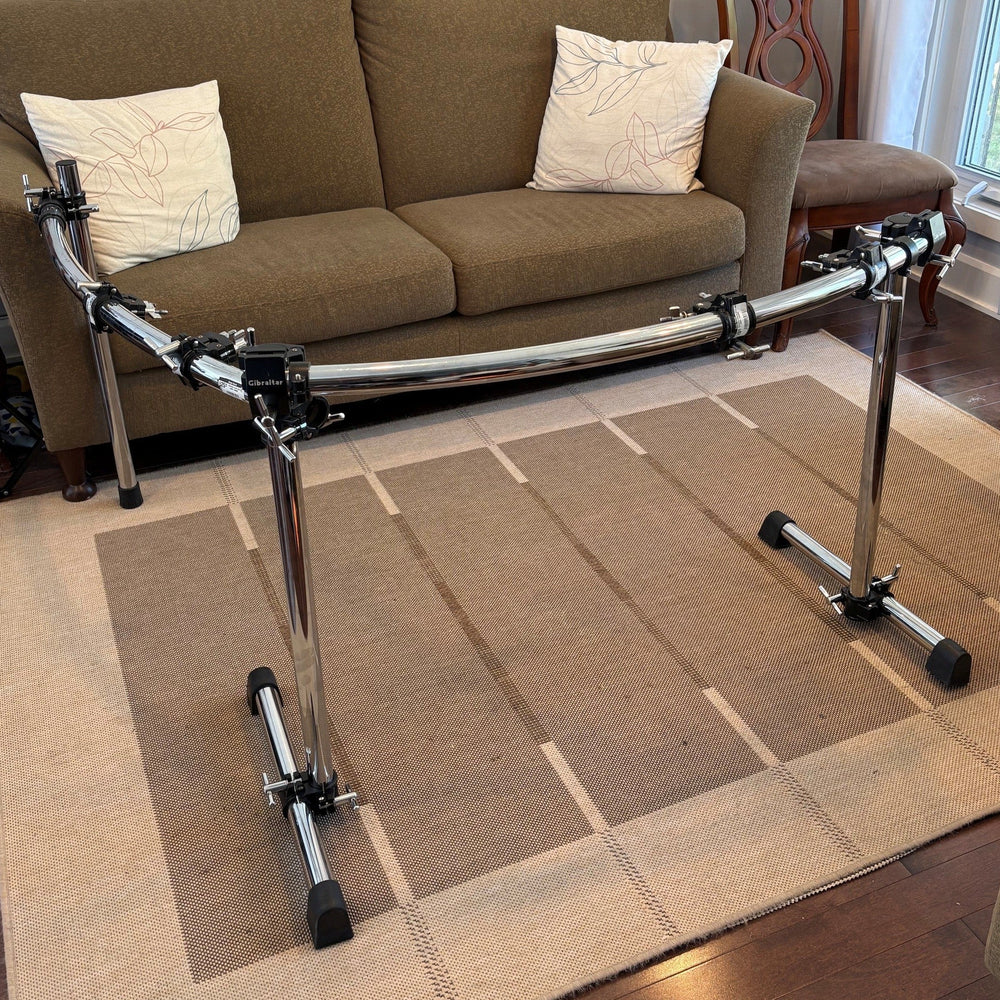 Gibraltar Curve bars Double Bass Drum Rack 2 sides/Cage - used/usagée