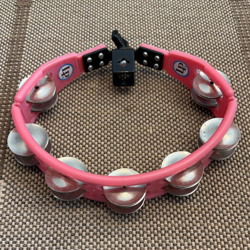 LP cyclop tambourine attachable rose/Tambourine mountable pink - used/usagée