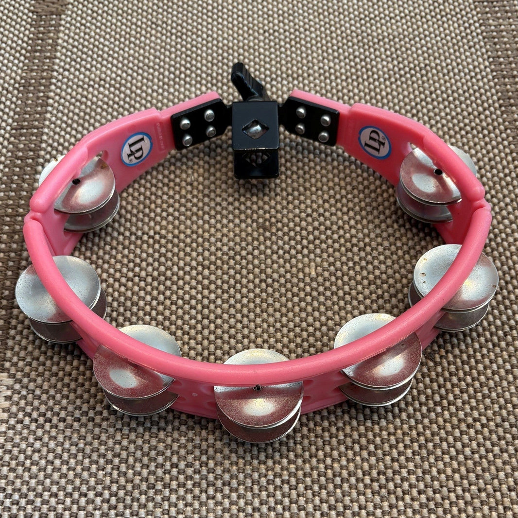 LP cyclop tambourine attachable rose/Tambourine mountable pink - used/usagée