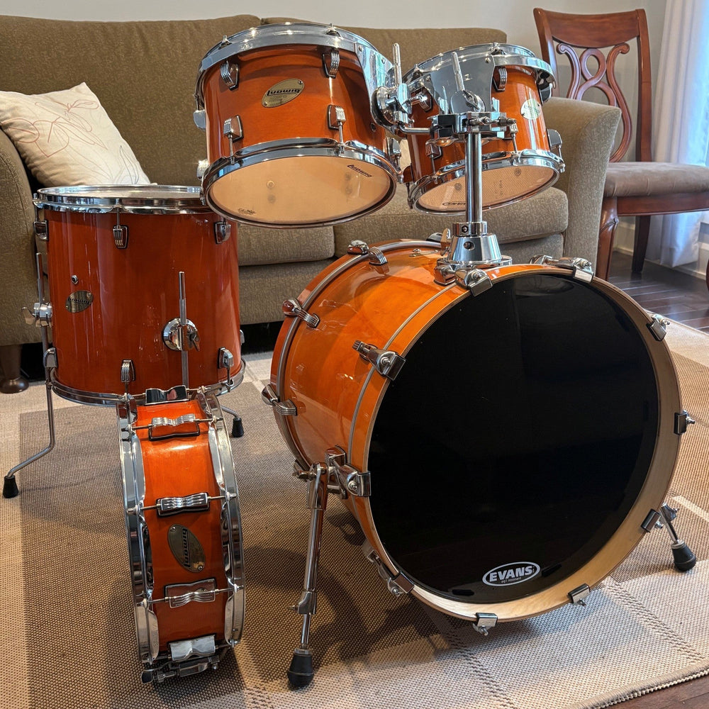 Ludwig drum set accent 5 pcs/batterie 5 morceaux orange - used/usagé