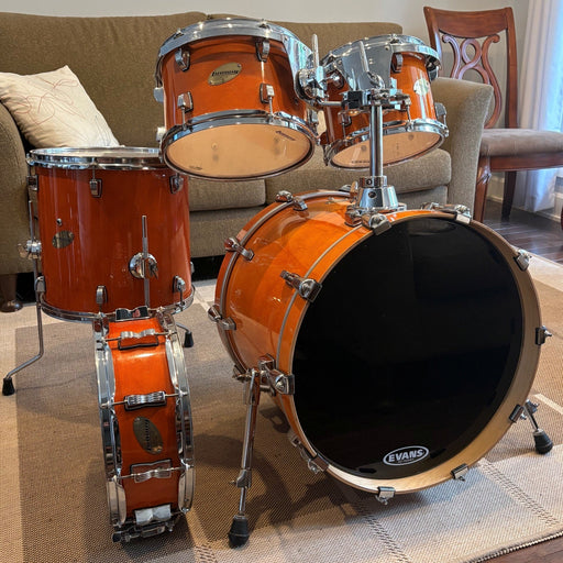 Ludwig drum set accent 5 pcs/batterie 5 morceaux orange - used/usagé