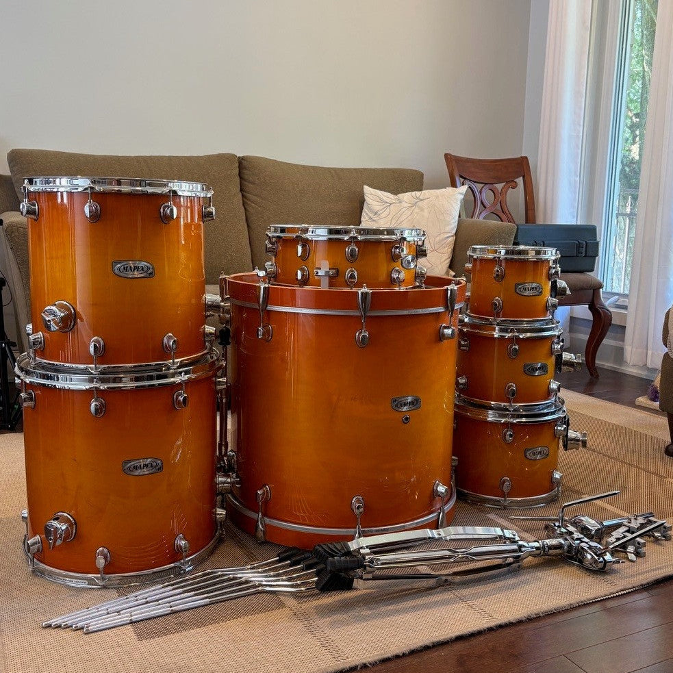 Mapex Pro-M  PM728SU sunshine Drum set maple shell/ ensemble de tambours en érable - used