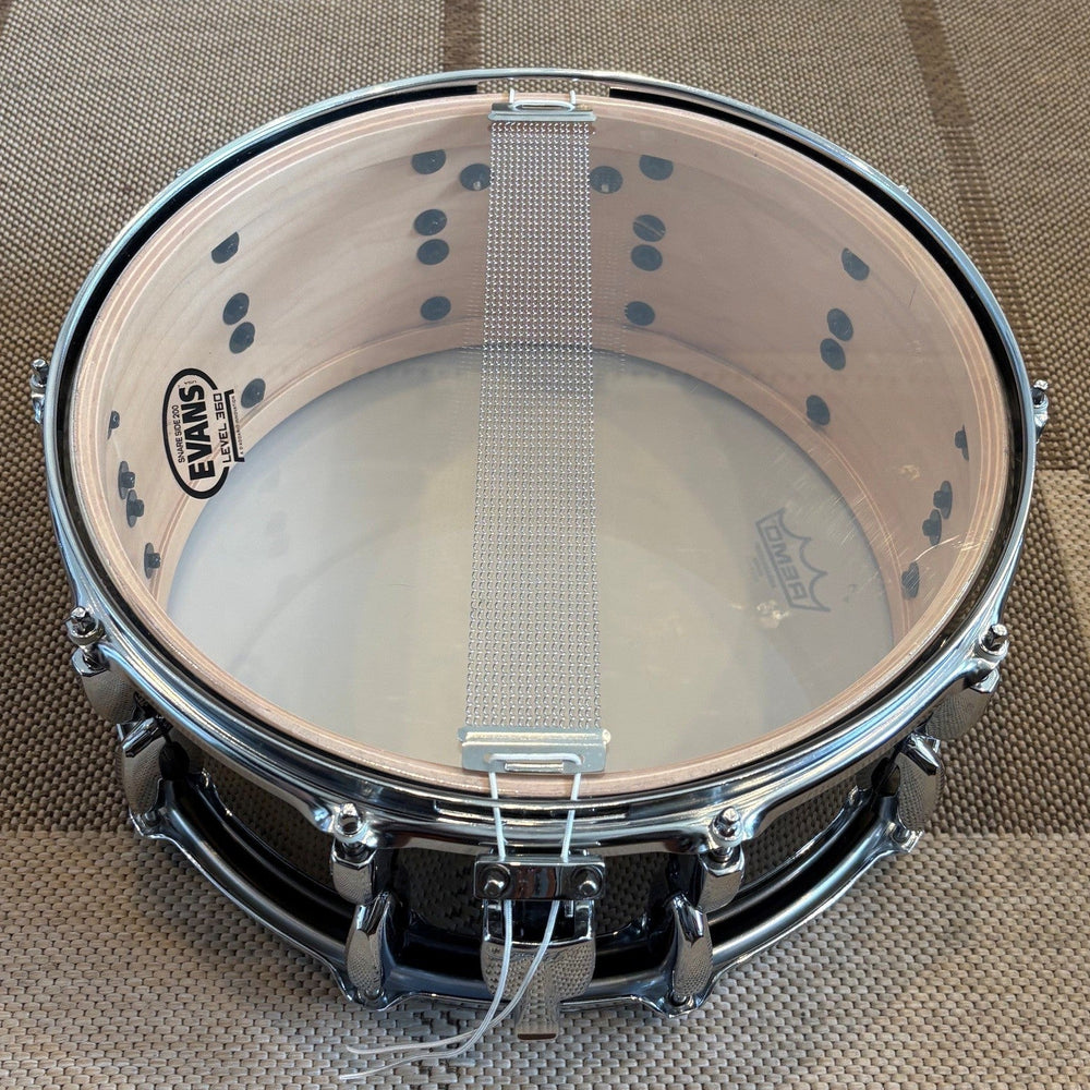Pearl Masters Custom MMX 6.5 x 14 snare drum Black/ Caisse claire noire - Used/usagée