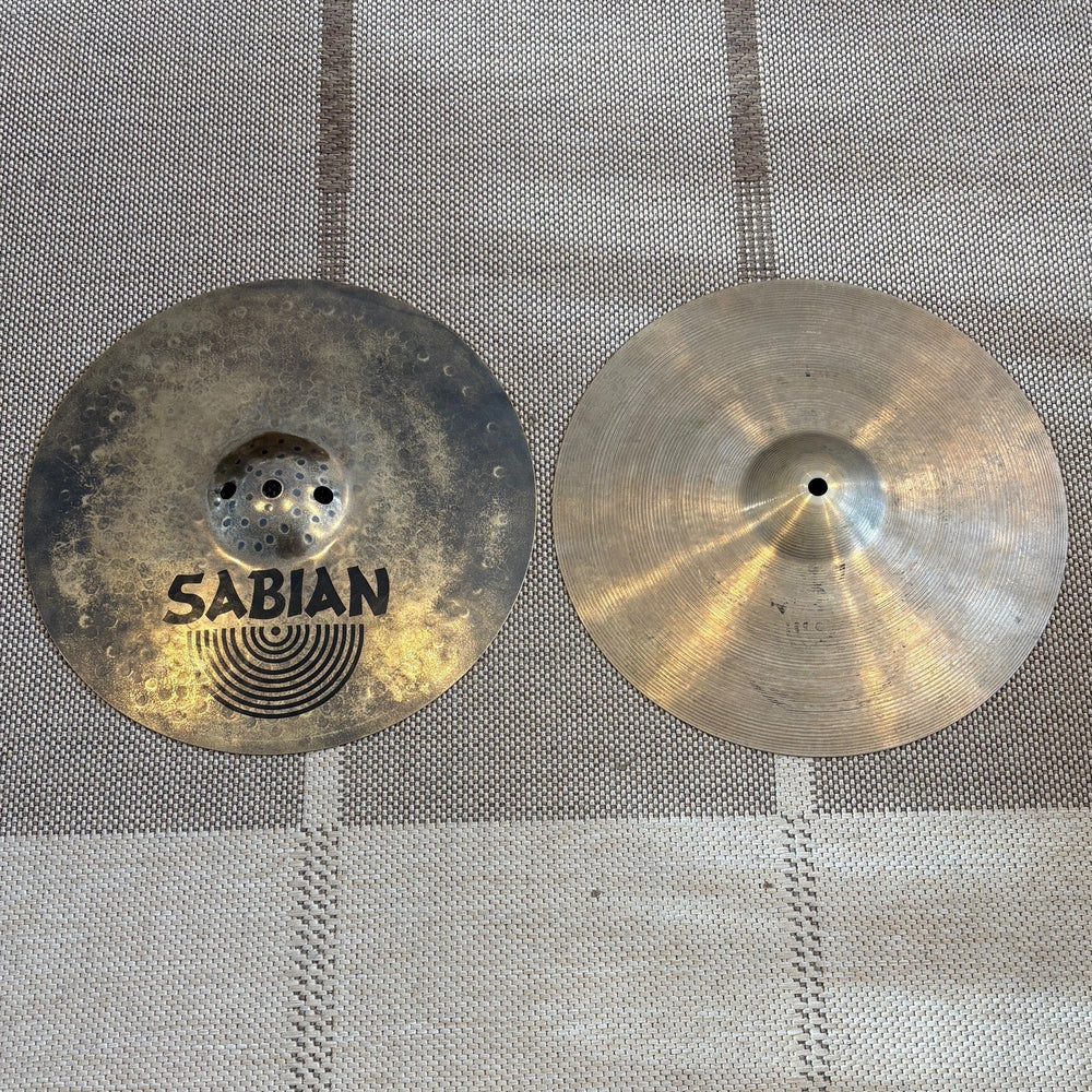 SABIAN CYMBALES HI-HAT 14 AA Fusion HATS  - used