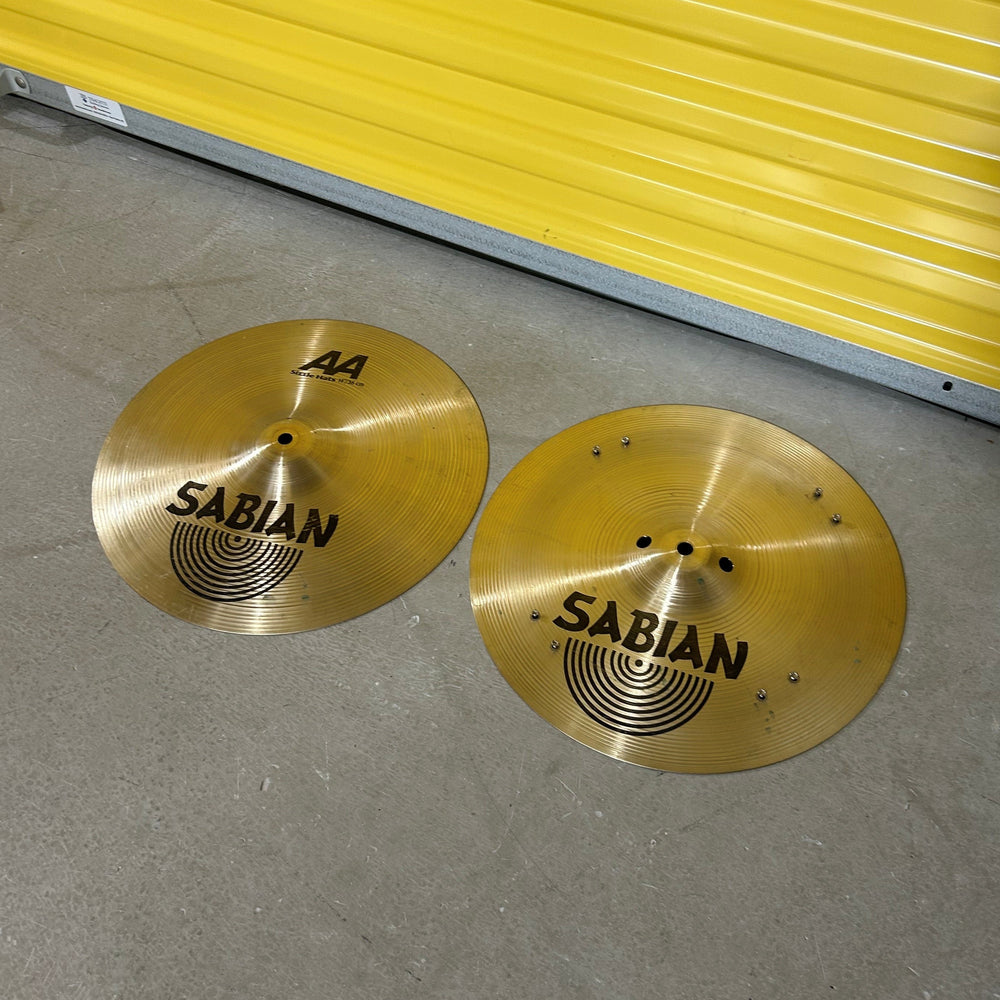 Sabian AA Sizzle Hi Hats 14 Cymbals Paire 21438 - used-usagées
