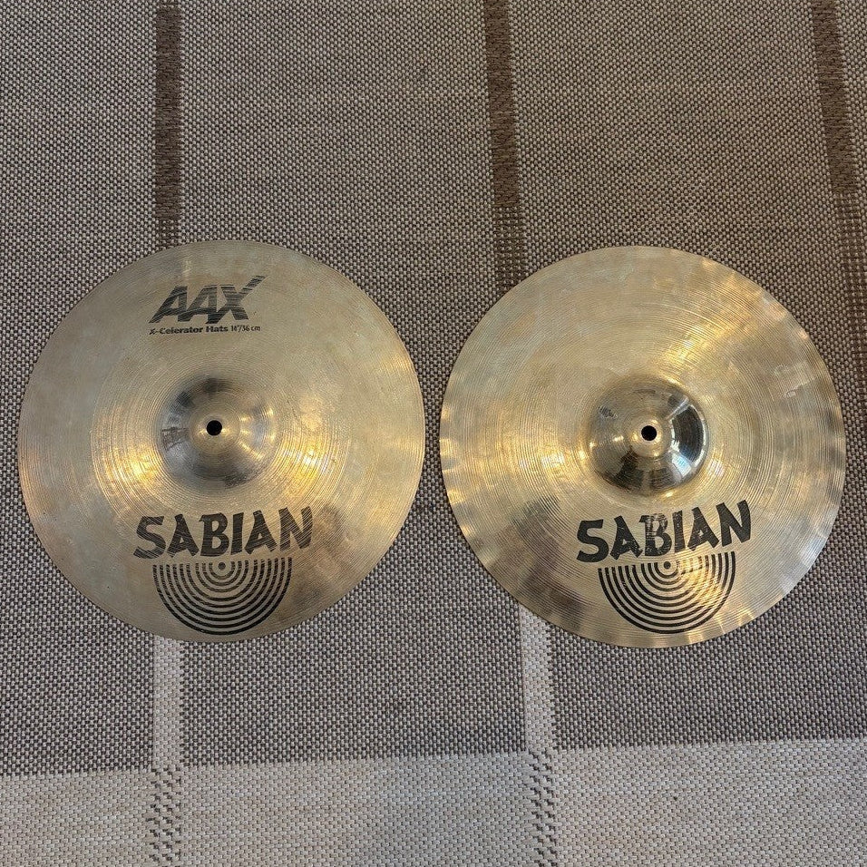 Sabian Cymbales Hi-Hat Sabian 21402XL AAX X-Celerator 14 - used/usagées