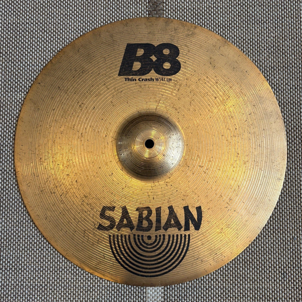 Sabian cymbale crash 16 b8 - used/usagée