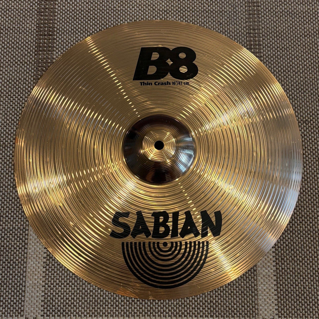 Sabian cymbale crash 16 b8 - used/usagée