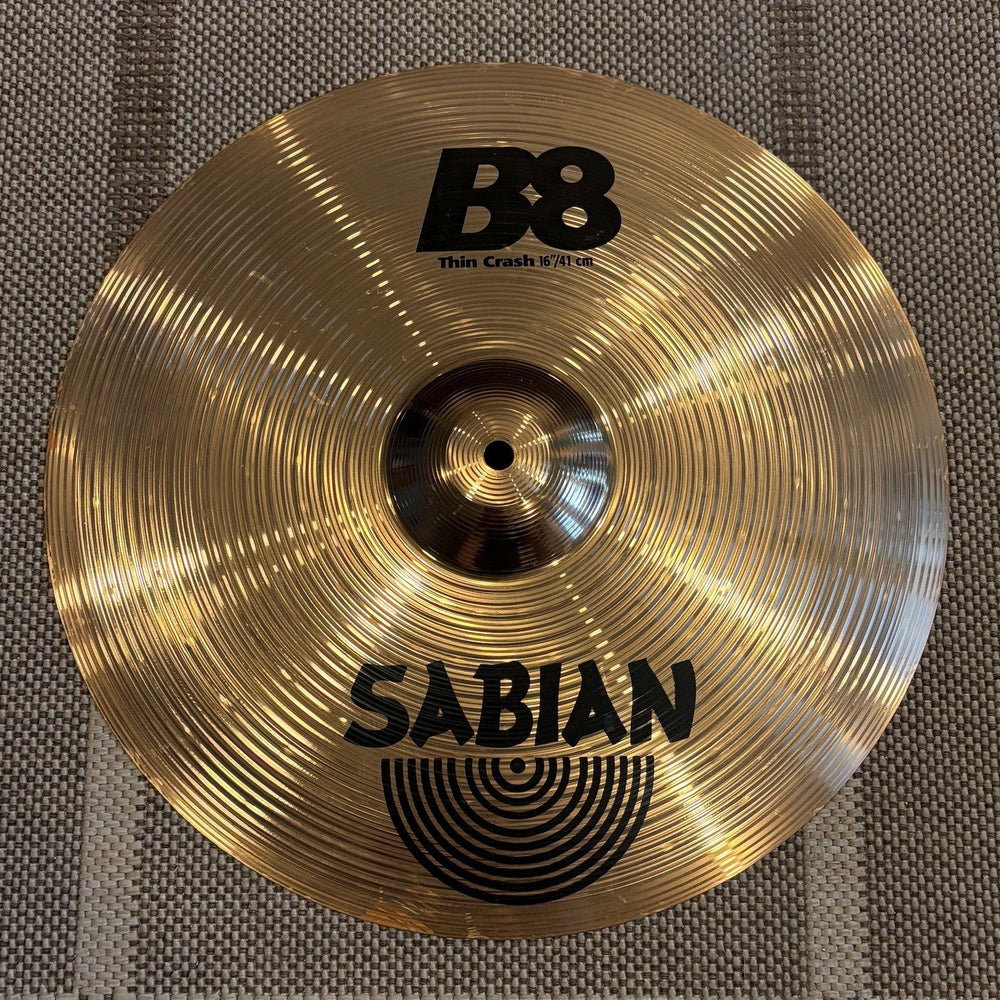 Sabian cymbale crash 16 b8 - used/usagée
