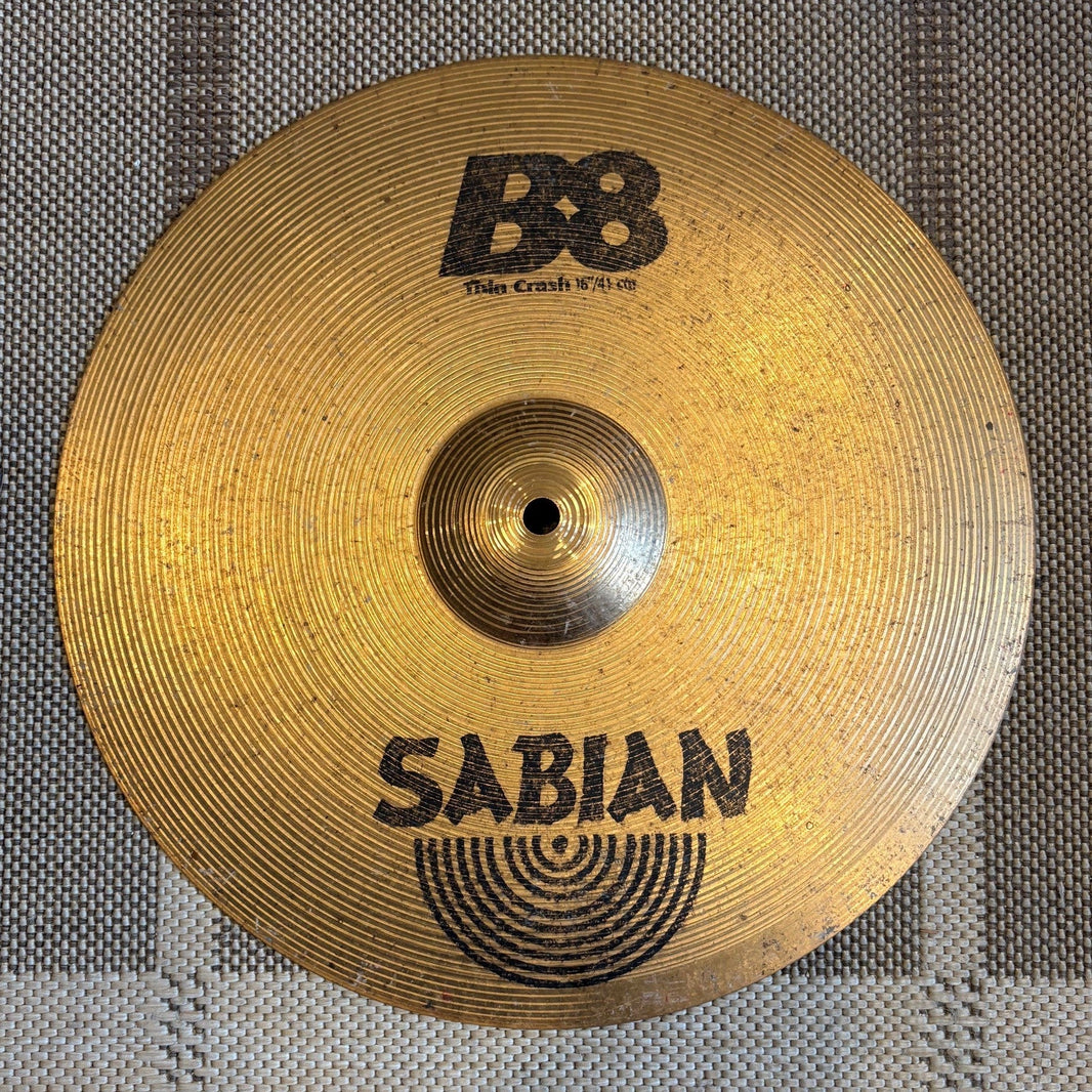 Sabian cymbale crash 16 b8 - used/usagée