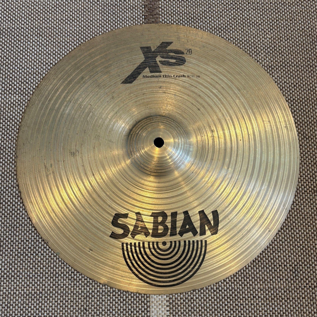 Sabian cymbale crash xs20, 16 - used/usagée