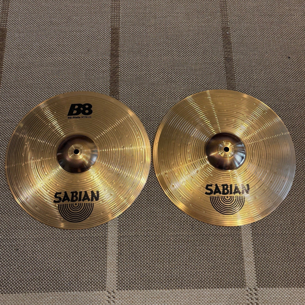 Sabian cymbals hi-hat 14 b8 - used/usagées