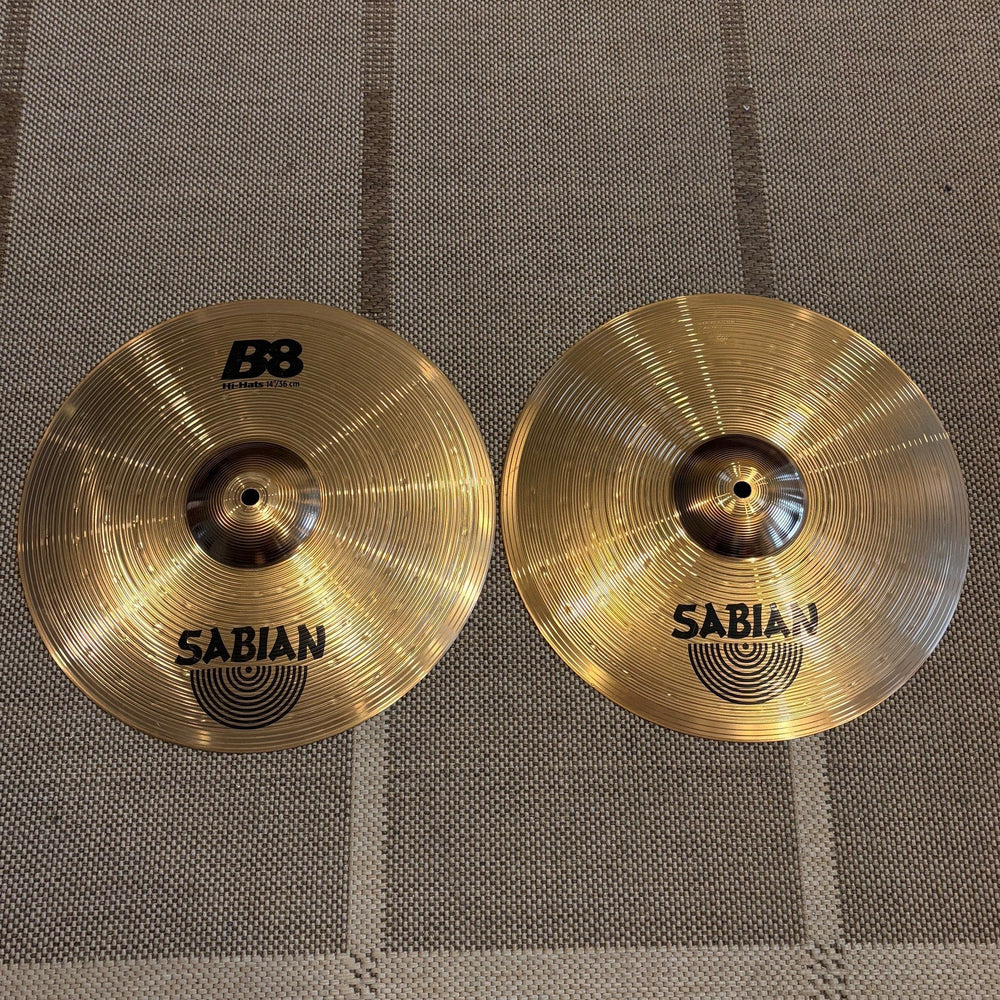 Sabian cymbals hi-hat 14 b8 - used/usagées