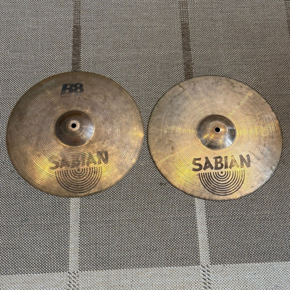 Sabian cymbales hi-hat 14 b8 - used/usagées