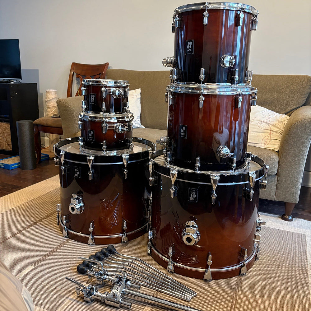Sonor Batterie Drum set AQ2 10, 12, 14, 16, 2x22 Maple shell - used/usagée