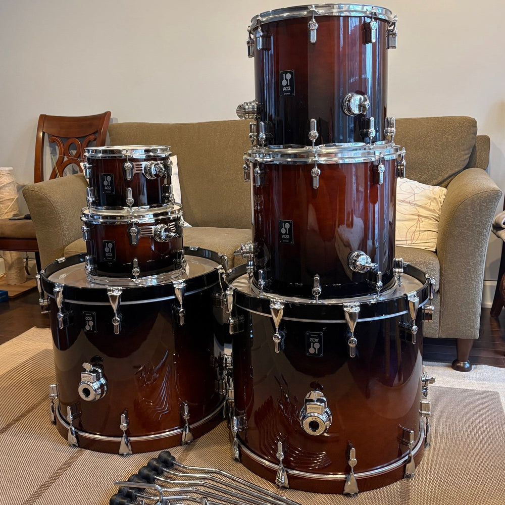 Sonor Batterie Drum set AQ2 10, 12, 14, 16, 2x22 Maple shell - used/usagée