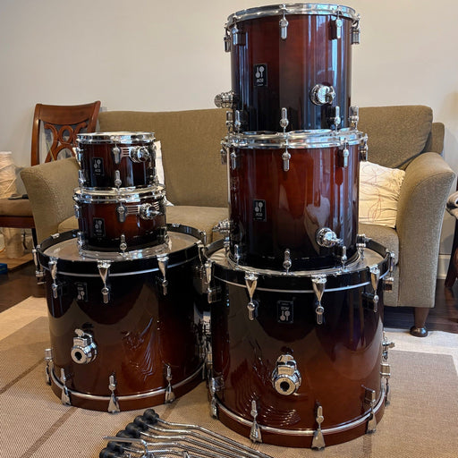 Sonor Batterie Drum set AQ2 10, 12, 14, 16, 2x22 Maple shell - used/usagée