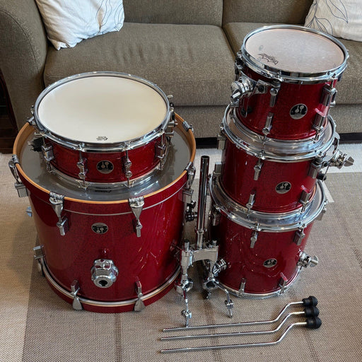 Sonor Force 3007 maple red sparkles/érable paillettes à rouge - used/usagé