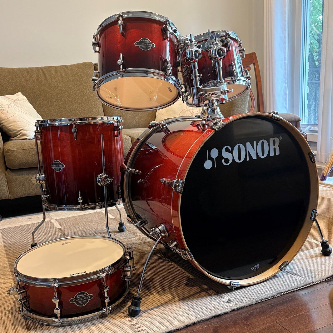 Sonor essential force serie 5 pcs drum set/ série ensemble de 5 tambours - used/usagé
