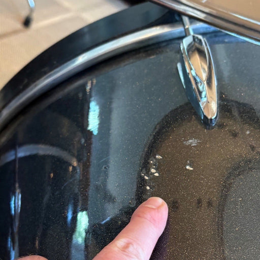 Tama Imperialstar Drum Set 7 pcs Hairline Black Double bass drum/Batterie 7mcx noir double grosses caisses- used/usagée