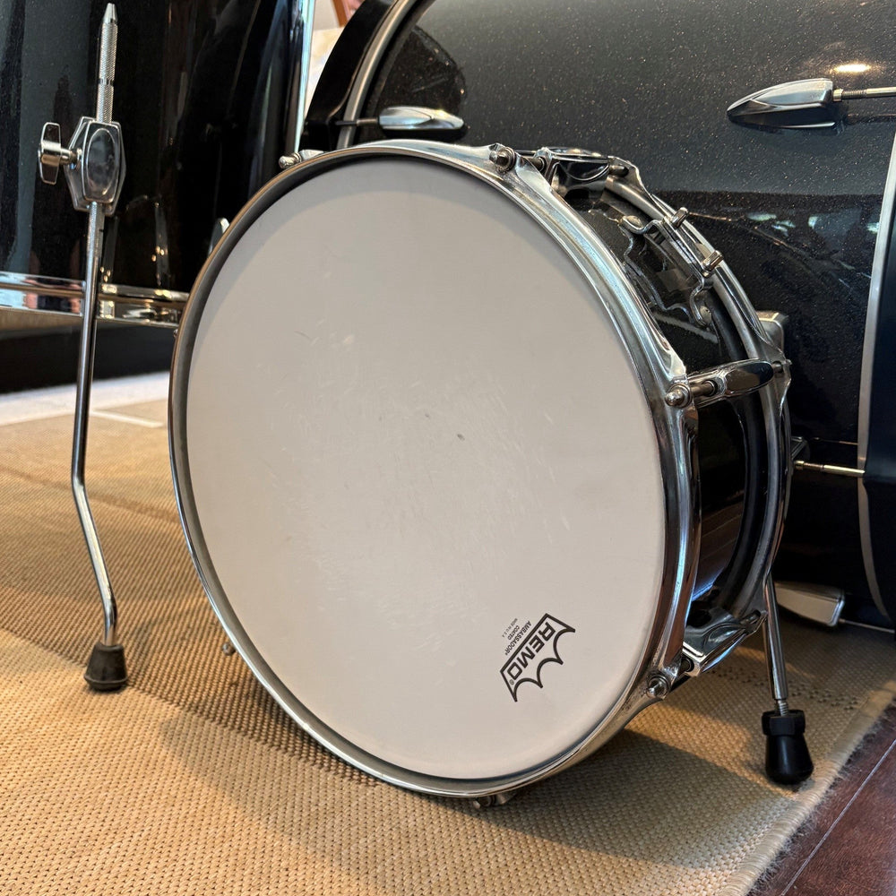 Tama Imperialstar Drum Set 7 pcs Hairline Black Double bass drum/Batterie 7mcx noir double grosses caisses- used/usagée