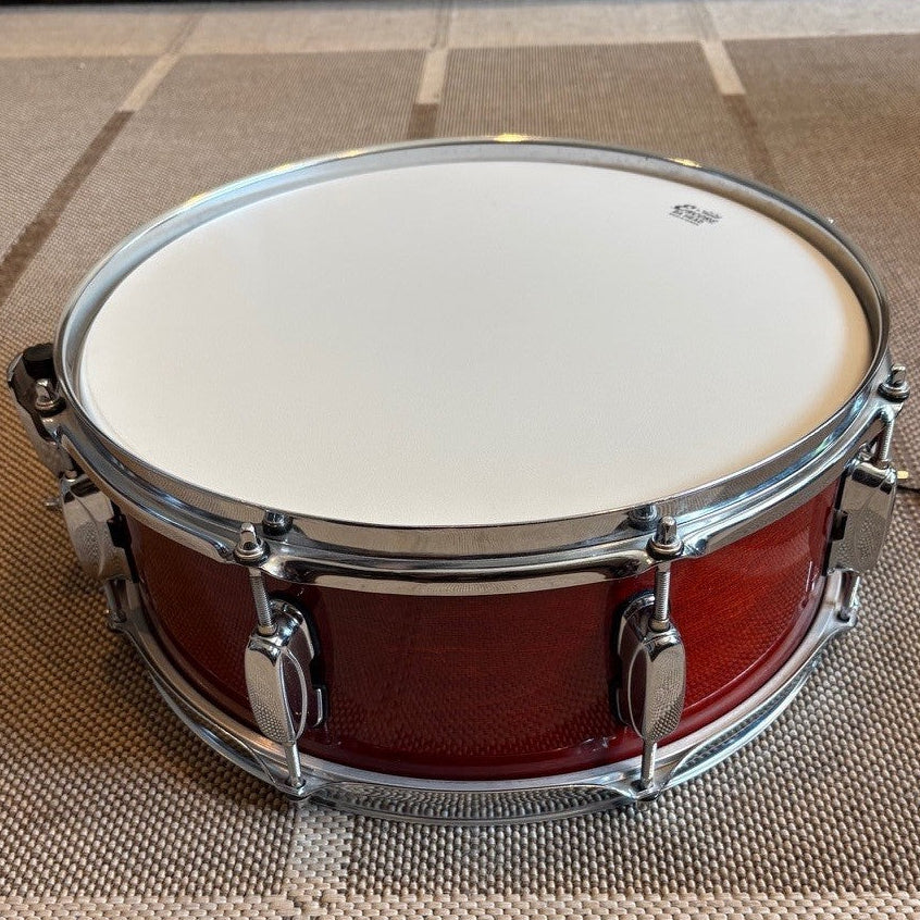 Tama rockstar snare drum red wood/caisse claire en bois rouge 14x5 - used/usagé