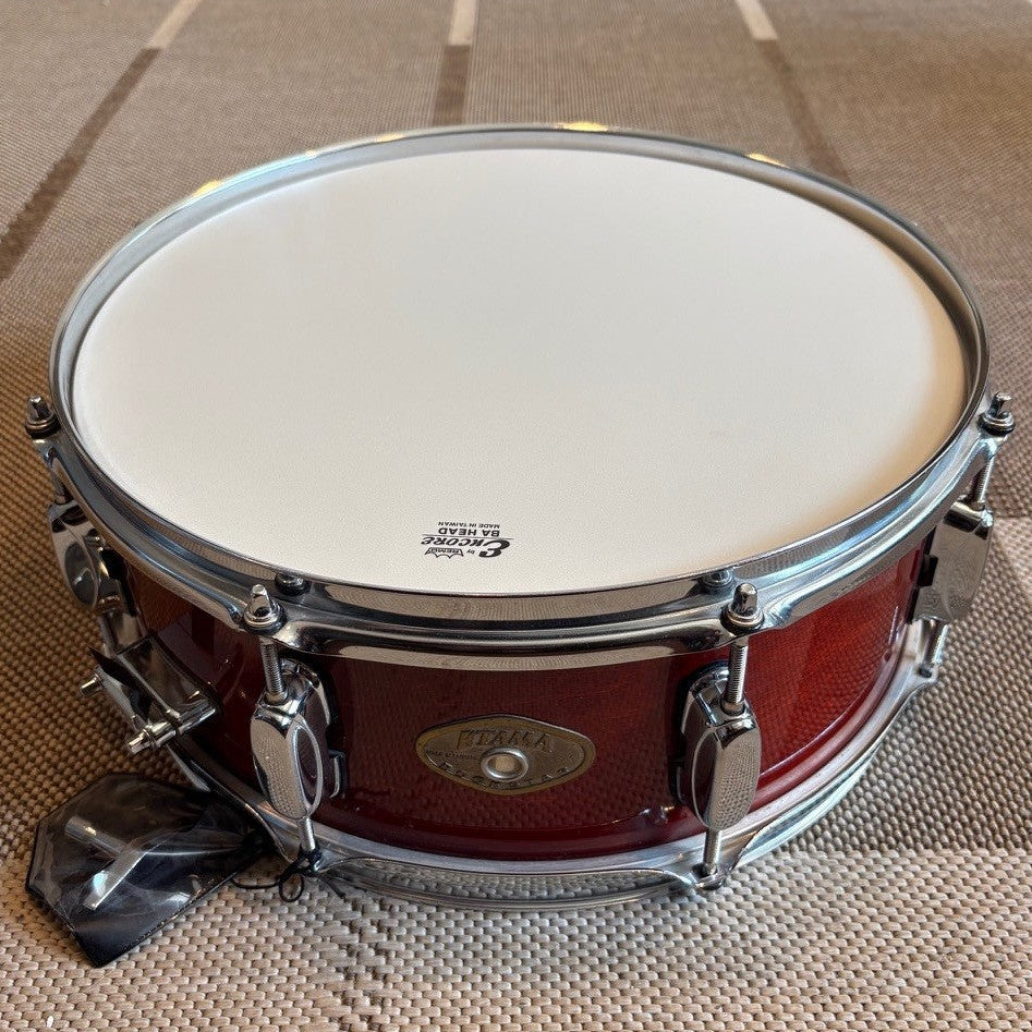 Tama rockstar snare drum red wood/caisse claire en bois rouge 14x5 - used/usagé