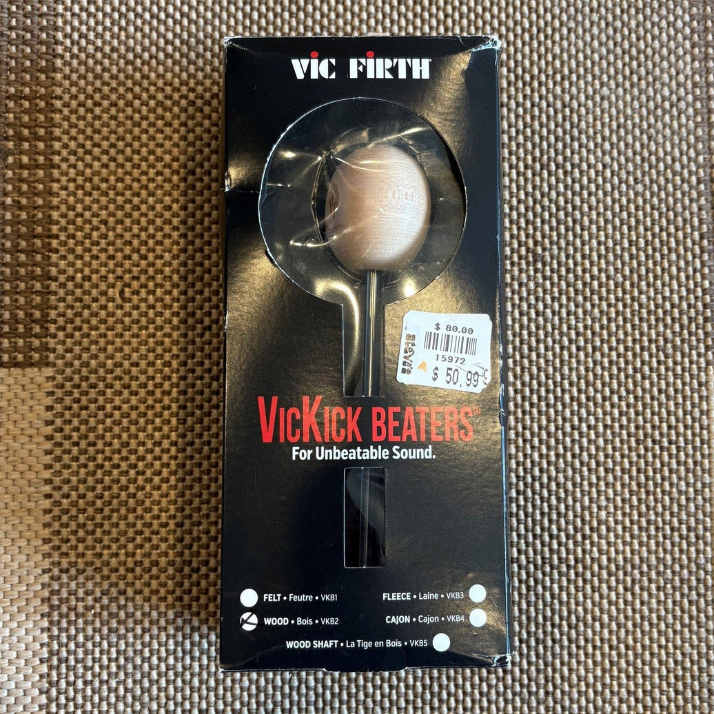 Vic firth VicKick Beaters VKB2 Wood Bass drum beater