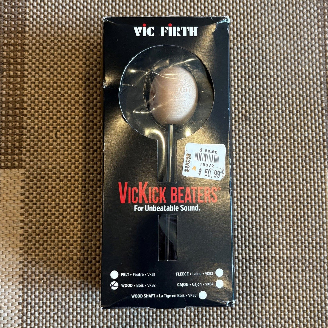 Vic firth VicKick Beaters VKB2 Wood Bass drum beater