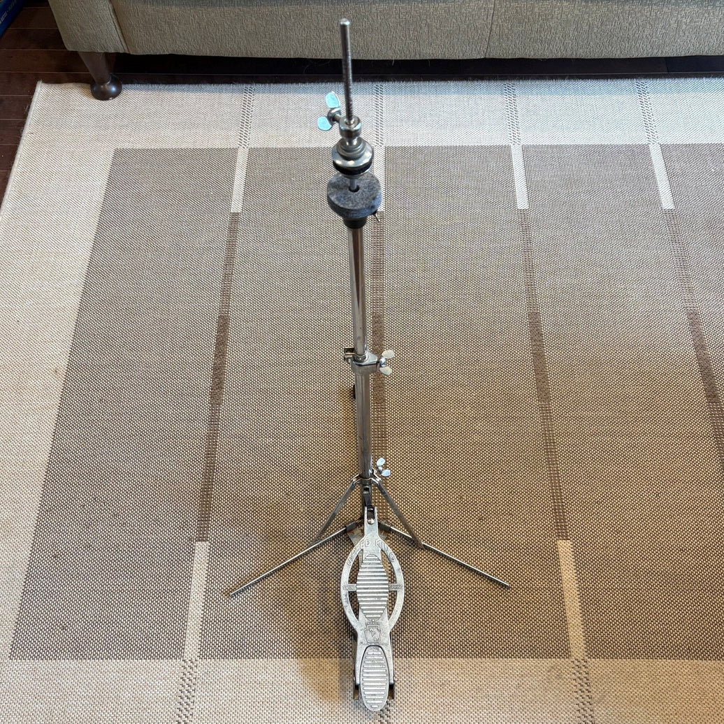 WFL Speed king vintage hi-hat stand flat base 50`s/trépied de charley a base plate - used/usagé